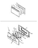 Oven door assy