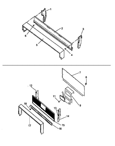 Backguard assy