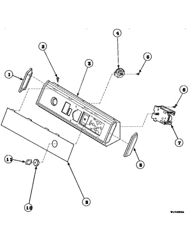 Graphic panel, control hood and controls