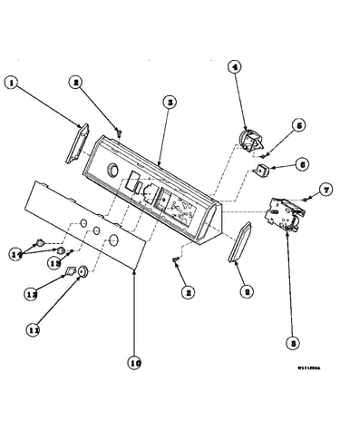 Graphic panel, control hood and controls