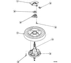 Speed Queen AWM393L2/PAWM393L2 transmission assembly and balancing ring diagram