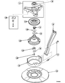 Bearing housing, brake, pulley and pivot dome