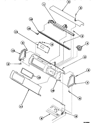 Graphic panel, control mounting plate and controls (cw4202w2/pcw4202w2) (cw8202w2/pcw8202w2) (cw8203w2/pcw8203w2) (cw8413w2/pcw8413w2) (lw4203l2/plw4203l2) (lw4203w2/plw4203w2) (lw6001w2/plw6001w2) (lw6143lm/plw6143lm) (lw6143wm/plw6143wm) (lw6153lm/plw61