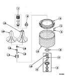 Agitator, drive bell, seal kit, washtub and hub (cw4202w2/pcw4202w2) (cw8202w2/pcw8202w2) (cw8203w2/pcw8203w2) (cw8413w2/pcw8413w2) (lw4203l2/plw4203l2) (lw4203w2/plw4203w2) (lw6001w2/plw6001w2) (lw6143lm/plw6143lm) (lw6143wm/plw6143wm) (lw6153lm/plw6153l