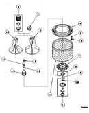 Agitator, drive bell, seal kit, washtub and hub (cw4202w2/pcw4202w2) (cw8202w2/pcw8202w2) (cw8203w2/pcw8203w2) (cw8413w2/pcw8413w2) (lw4203l2/plw4203l2) (lw4203w2/plw4203w2) (lw6001w2/plw6001w2) (lw6143lm/plw6143lm) (lw6143wm/plw6143wm) (lw6153lm/plw6153l