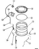 Outer tub, cover and pressure hose (cw4202w2/pcw4202w2) (cw8202w2/pcw8202w2) (cw8203w2/pcw8203w2) (cw8413w2/pcw8413w2) (lw4203l2/plw4203l2) (lw4203w2/plw4203w2) (lw6001w2/plw6001w2) (lw6143lm/plw6143lm) (lw6143wm/plw6143wm) (lw6153lm/plw6153lm) (lw6153wm