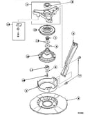 Bearing housing, brake, pulley and pivot dome (cw4202w2/pcw4202w2) (cw8202w2/pcw8202w2) (cw8203w2/pcw8203w2) (cw8413w2/pcw8413w2) (lw4203l2/plw4203l2) (lw4203w2/plw4203w2) (lw6001w2/plw6001w2) (lw6143lm/plw6143lm) (lw6143wm/plw6143wm) (lw6153lm/plw6153lm)