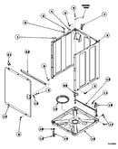 Front panel, base assembly and cabinet assembly (cw4202w2/pcw4202w2) (cw8202w2/pcw8202w2) (cw8203w2/pcw8203w2) (cw8413w2/pcw8413w2) (lw4203l2/plw4203l2) (lw4203w2/plw4203w2) (lw6001w2/plw6001w2) (lw6143lm/plw6143lm) (lw6143wm/plw6143wm) (lw6153lm/plw6153l