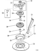 Bearing housing, brake, pulley and pivot dome