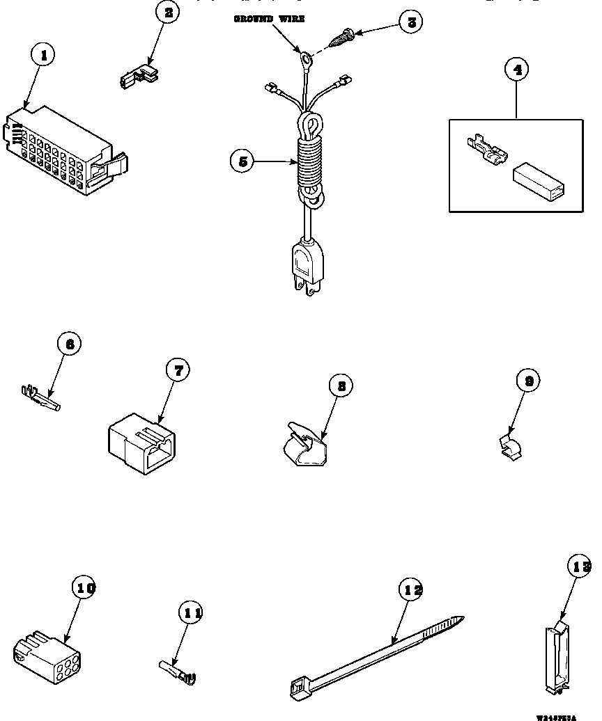 Power cord and terminals