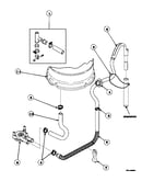 Drain hose and siphon break