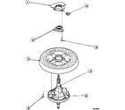 Amana LW8413W2B/PLW8413W2B transmission assembly and balancing ring diagram