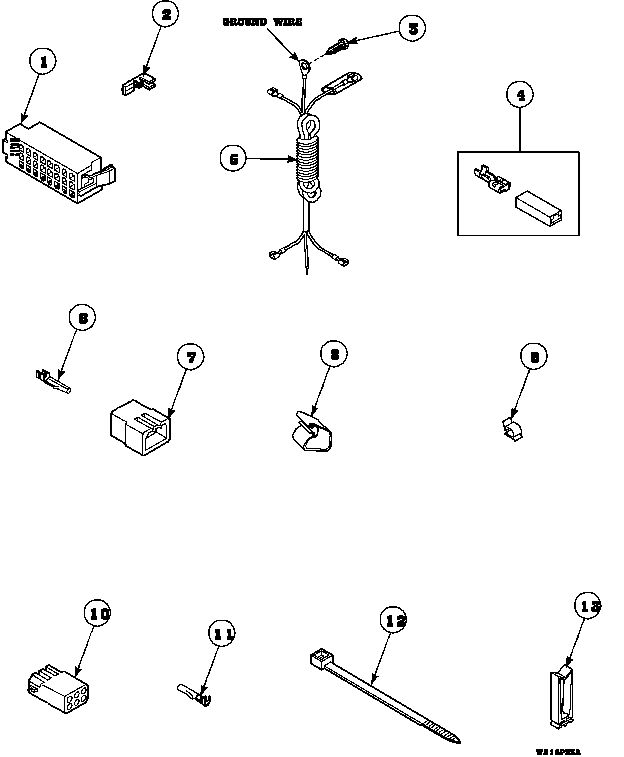 Power cord and terminals