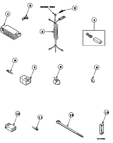 Power cord and terminals