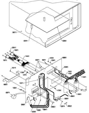 Shelf/rear access panel