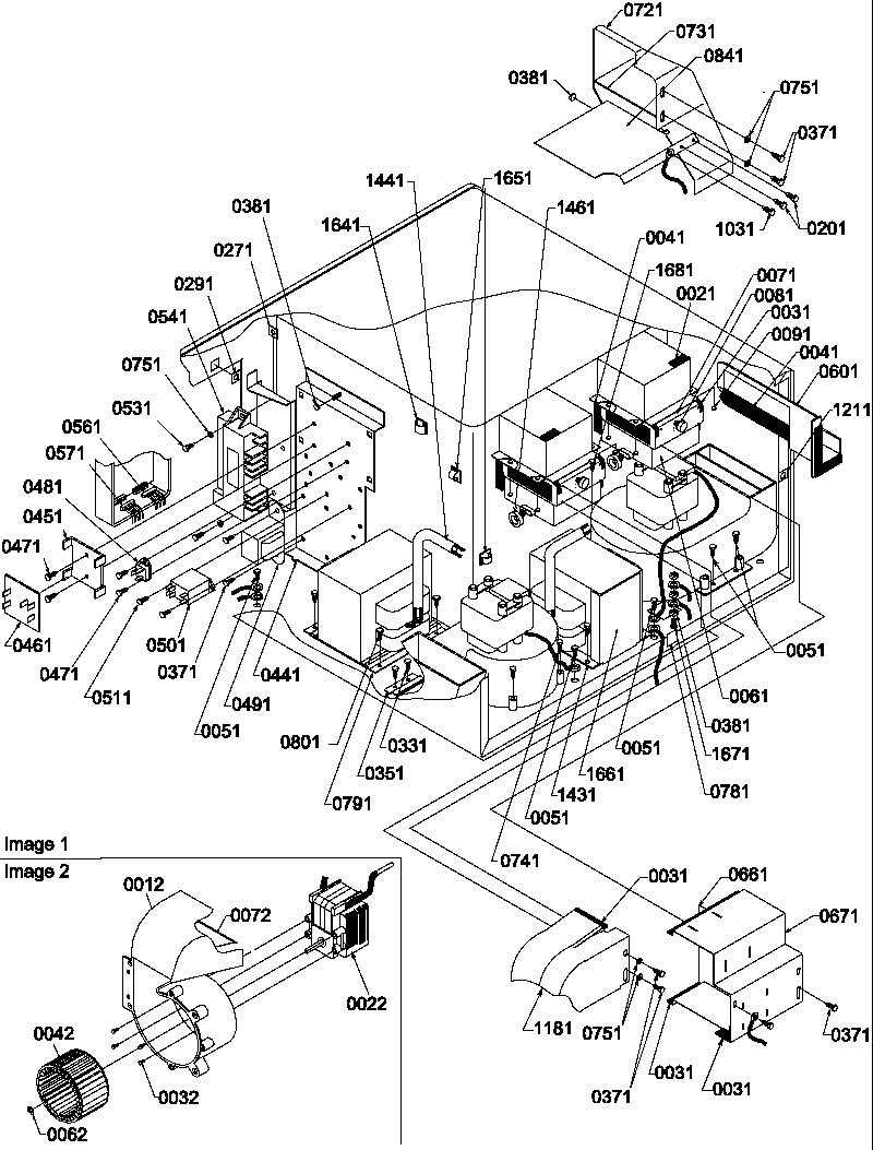 Electrical components/blower