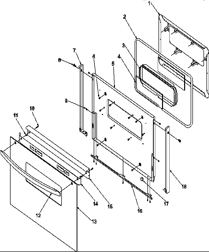 Oven door