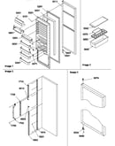 Refrigerator door and accessories