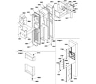 Amana SCD22TBW-P1303511WW freezer door diagram