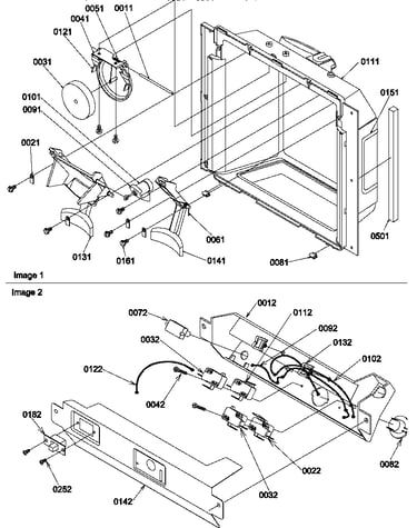 Ice & water cavity and electronic bracket assy