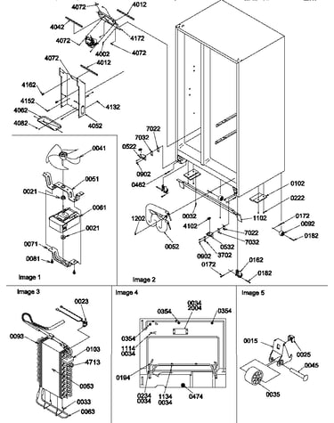 Drain system, rollers,and evaporator assy