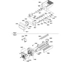 Amana SCD22TBW-P1303511WW ice bucket auger and ice maker parts diagram