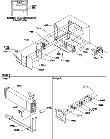 Evaporator and fan motor assemblies