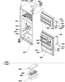 Door, hinges and accessories