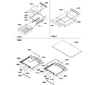 Amana TGI18V1W-P1310801WW shelving assemblies diagram