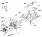 Amana TGI18V1W-P1310801WW ice maker assemblies and parts diagram