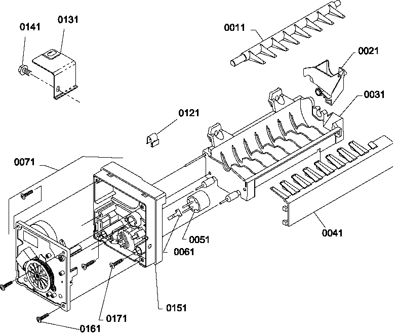 Ice maker assemblies and parts