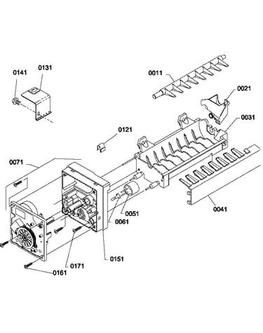 Ice maker assemblies and parts