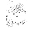 Amana THI18TE-P1310701WE evaporator and fan motor assemblies diagram