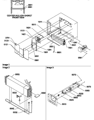 Evaporator and fan motor assemblies