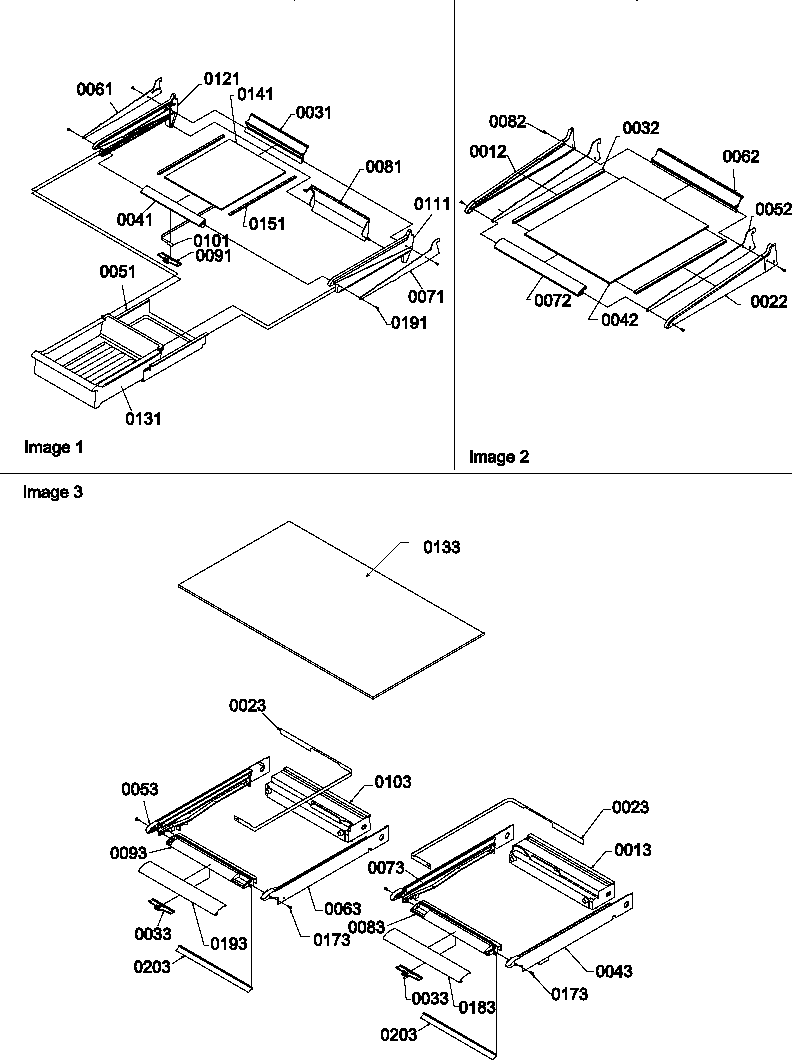 Shelving assemblies