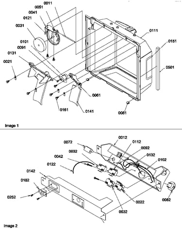 Ice & water cavity and electrical bracket assy