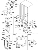 Drain system, rollers, and evaporator assy