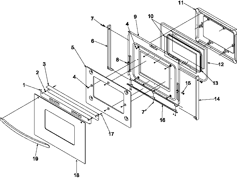 Oven door