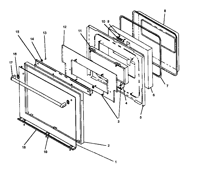 Oven door