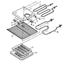 Amana AOR27DE-P1132341NE lower oven components diagram