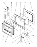 Microwave door assy