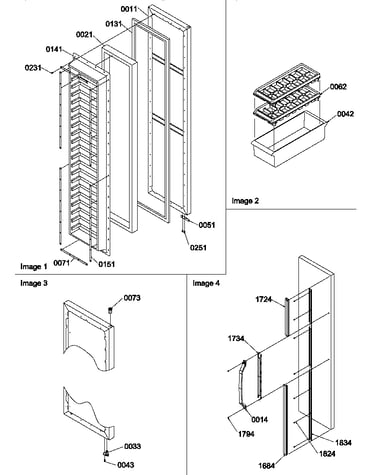 Freezer door and accessories