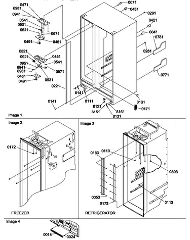 Cabinet parts and toe grille