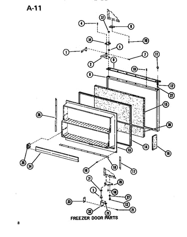 Freezer door