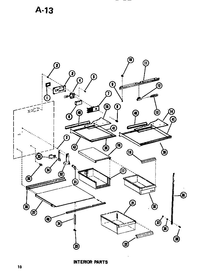 Refrigertor shelves