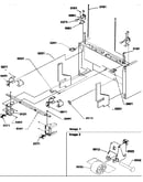 Bottom hinge and roller assembly