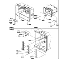 Amana BXF19TW-P1311901WW shelf ladders/light assemblies diagram