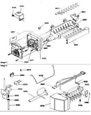 Ice maker assembly and parts
