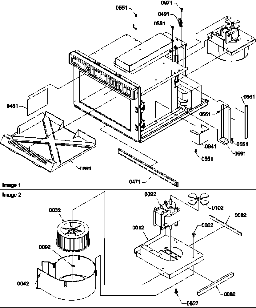 Splash shield/blower