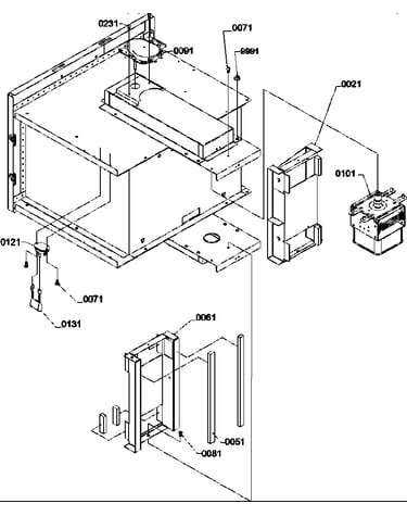 Magnetron/stirrer motor